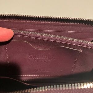 Shinola Detroit leather wallet